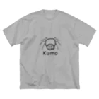 MrKShirtsのKumo (クモ) 黒デザイン ビッグシルエットTシャツ