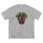 sandy-mのメキシコ風ドクロ Dia de muertos ビッグシルエットTシャツ