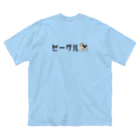 イラストカフェ（ビーグル）のBEAGLEロゴ＆イラスト Big T-Shirt