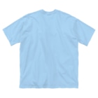 ペアTシャツ屋のシバヤさんのペア(BRIDE)ヒール_ブルー Big T-shirts