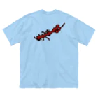 flatman.artの恐(手形) ビッグシルエットTシャツ