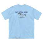 京極👓🎩のTART OPTICAL風メガネ好き ビッグシルエットTシャツ