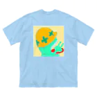 SCAMPのたたいてかぶってじゃんけんぽん ビッグシルエットTシャツ