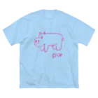 おおむら農場のカバのTシャツ Big T-Shirt