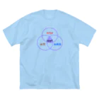 ハナのお店のサウナ（ベン図） ビッグシルエットTシャツ