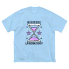 KIKITEKI_LABORATORYの砂時計 薄紫 ビッグシルエットTシャツ