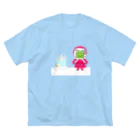 🐸かえるさんと仲間たち🐸のポンチョのかえるさん Big T-Shirt