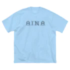 AINAのAINA Black ビッグシルエットTシャツ