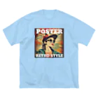 kazu_gのレトロ風ポスター（女性） Big T-Shirt