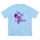 『NG （Niche・Gate）』ニッチゲート-- IN SUZURIのHow Deep Is Your Love(紫)  ビッグシルエットTシャツ