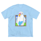 Lily bird（リリーバード）のどーん！とピーコちゃん① ビッグシルエットTシャツ