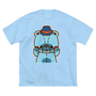 ぬいぐるみのリムとラム SUZURI店のリムの「のぞき見」編 Big T-Shirt