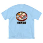 猫と釣り人のSUSHI_2R Big T-Shirt