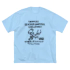 Too fool campers Shop!のゆるBUSH OUTDOOR x inoutdoor.work x 1minutes feather chopstick challenge スーパーコラボ Big T-Shirt