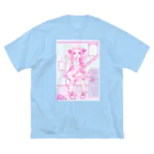 飴玉宝石箱のフェンダー少女 ビッグシルエットTシャツ