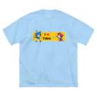 Ａｔｅｌｉｅｒ　ＨｅｕｒｅｕｘのI💙Yakyu　にゃんこプレイヤーズ ビッグシルエットTシャツ