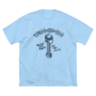 Too fool campers Shop!のW PUSTON01(黒文字) ビッグシルエットTシャツ