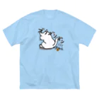 くじら堂のしろまる ビッグシルエットTシャツ