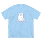 mugioのあの犬/パチパチ ピンク Big T-Shirt