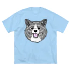 春風工房の秋田犬ハッピースマイル虎毛 ビッグシルエットTシャツ