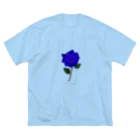 🍄ですこ🍄のBlue Rose “BRILLIANT” ビッグシルエットTシャツ