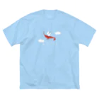 ヘンテコのエビfly ビッグシルエットTシャツ