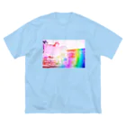 NEON LIGHT STARSのwonderland ビッグシルエットTシャツ