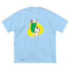 仙台弁こけしのクリームソーダ ビッグシルエットTシャツ