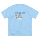 ネコとソラのTokyo CAT ビッグシルエットTシャツ