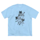 suzuejyaのみつねこ ビッグシルエットTシャツ