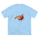 torisun shop (SUZURI)の明日から本気出すナマケモノ Big T-Shirt