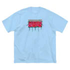 HYBS FOR MEの窓際のお花 (赤) ビッグシルエットTシャツ