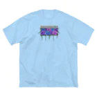 HYBS FOR MEの窓際のお花 (青) Big T-Shirt