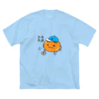 しろくろぷぅじぃのカキ大将くん ビッグシルエットTシャツ