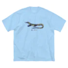 Villiamのあぶナイルちゃん / ナイルモニター（ナイルオオトカゲ） ビッグシルエットTシャツ