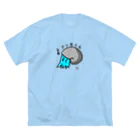 バナナの鬼ごっこのアンモナイトのアンモくん ビッグシルエットTシャツ