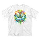 カワウソとフルーツの【背面柄】𝙎𝙩𝙧𝙚𝙚𝙩 𝙆𝙖𝙬𝙖𝙪𝙨𝙤（トロピカルver） Big T-Shirt