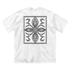 MisCreAntミスクリアントのクロス 花弁 ビッグシルエットTシャツ