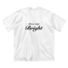 BrightのBright　ロゴTshirt ビッグシルエットTシャツ