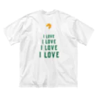 hrponponaのI LOVE ピザ Big T-Shirt