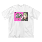 BuddhismのXOXOシリーズ【Hannya】Ver.PINK ビッグシルエットTシャツ