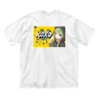 BuddhismのXOXOシリーズ【Hannya】Ver.YELLOW ビッグシルエットTシャツ