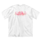 綾錦工房 りこりすの曼珠沙華 【黄昏】 ビッグシルエットTシャツ