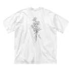 maikiのsimple flower ビッグシルエットTシャツ