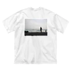 仏の尻の下の蓮のOvercast ビッグシルエットTシャツ