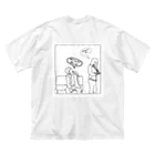 プールのDAMARESHI(白) Big T-Shirt