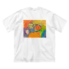 ムスメアートのOil art 2 ビッグシルエットTシャツ