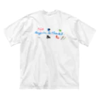 magasin de chaosのティラノVSオスライオンVS夏の暑さ ビッグシルエットTシャツ