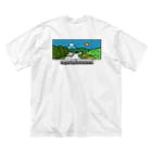 コウシュウペンの山梨の風景 ビッグシルエットTシャツ