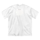 ネコカモプラネットのchaos（白） ビッグシルエットTシャツ